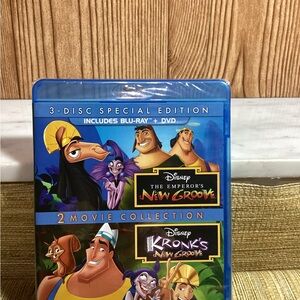 Disney Kronk's New Groove Blu-ray and DVD Set 2 Movies